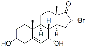 Androst-5-en-17-one, 16-bromo-3,7-dihydroxy-, (3alpha,7alpha,16alpha)- (9CI) Structure