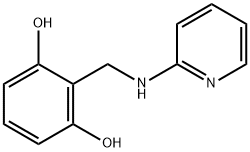 1,3-Benzenediol, 2-[(2-pyridinylamino)methyl]- (9CI) Structure