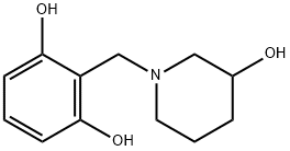 1,3-Benzenediol, 2-[(3-hydroxy-1-piperidinyl)methyl]- (9CI) Structure