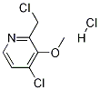 4-Chloro-2-chloroMethyl-3-Methoxypyridine, HCl Structure