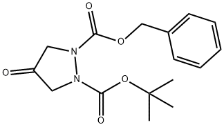 1-benzyl-2-tert-butyl-4-oxopyrazolidine-1,2-dicarboxylate Structure