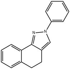 2-페닐-4,5-디하이드로-2H-벤조[G]인다졸 구조식 이미지