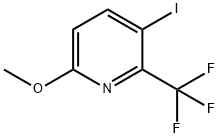 3-IODO-6-METHOXY-2-TRIFLUOROMETHYL-PYRIDINE Structure