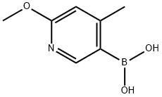 2-METHOXY-4-METHYL-PYRIDINE-5-BORONIC ACID 구조식 이미지