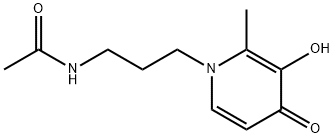 Acetamide, N-[3-(3-hydroxy-2-methyl-4-oxo-1(4H)-pyridinyl)propyl]- (9CI) Structure