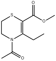 2H-1,4-Thiazine-6-carboxylicacid,4-acetyl-5-ethyl-3,4-dihydro-,methylester(9CI) Structure