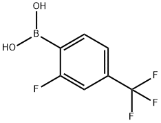 2-FLUORO-4-(TRIFLUOROMETHYL)PHENYLBORONIC ACID Structure