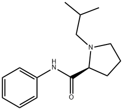 2-Pyrrolidinecarboxamide,1-(2-methylpropyl)-N-phenyl-,(2S)-(9CI) Structure