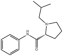 2-Pyrrolidinecarboxamide,1-(2-methylpropyl)-N-phenyl-,(2R)-(9CI) Structure