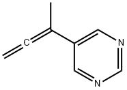 Pyrimidine, 5-(1-methyl-1,2-propadienyl)- (9CI) Structure