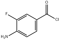 Benzoyl chloride, 4-amino-3-fluoro- (9CI) Structure