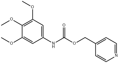 3,4,5-Trimethoxycarbanilic acid 4-pyridylmethyl ester Structure