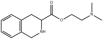 1,2,3,4-Tetrahydro-3-isoquinolinecarboxylic acid [2-(dimethylamino)ethyl] ester Structure