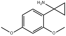 시클로프로판아민,1-(2,4-디메톡시페닐)- 구조식 이미지