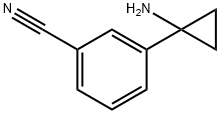 Benzonitrile, 3-(1-aminocyclopropyl)- Structure