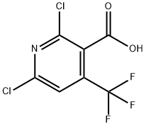 2,6-DICHLORO-4-TRIFLUOROMETHYL-NICOTINIC ACID 구조식 이미지
