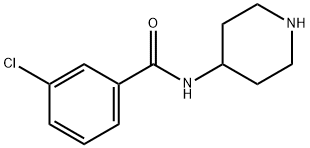 3-CHLORO-N-PIPERIDIN-4-YL-BENZAMIDE Structure