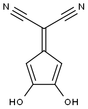 Propanedinitrile, (3,4-dihydroxy-2,4-cyclopentadien-1-ylidene)- (9CI) Structure