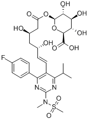 ROSUVASTATIN ACYL-B-D-GLUCURONIDE Structure