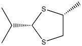 1,3-Dithiolane,4-methyl-2-(1-methylethyl)-,cis-(9CI) Structure