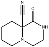 9aH-Pyrido[1,2-a]pyrazine-9a-carbonitrile,octahydro-1-oxo-(9CI) 구조식 이미지