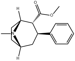 (1R,2R,3S,5S)-8-METHYL-3-PHENYL-8-AZA-BICYCLO[3.2.1]OCTANE-2-CARBOXYLIC ACID METHYL ESTER Structure