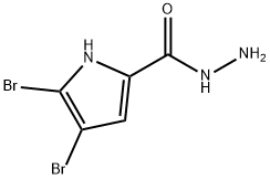 4,5-DIBROMO-1H-PYRROLE-2-CARBOHYDRAZIDE Structure