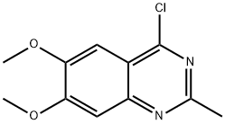 4-클로로-6,7-디메톡시-2-메틸퀴나졸린 구조식 이미지