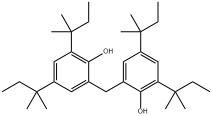 2,2'-methylenebis[4,6-bis(1,1-dimethylpropyl)phenol] Structure