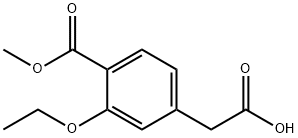 (4-Carboxy-3-ethoxy)phenyl Acetic Acid (Repaglinide Impurity) Structure