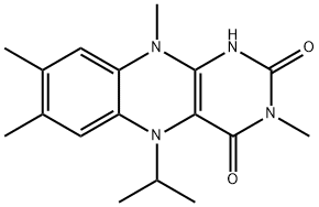 5,10-Dihydro-3,7,8,10-tetramethyl-5-(1-methylethyl)benzo[g]pteridine-2,4(1H,3H)-dione 구조식 이미지