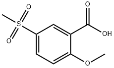 2-메톡시-5-(메틸술포닐)벤조산 구조식 이미지
