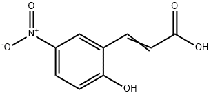 2-HYDROXY-5-NITROCINNAMIC ACID Structure