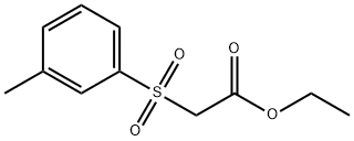 [(3-메틸페닐)술포닐]아세트산에틸에스테르 구조식 이미지