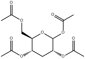 1,2,4,6-Tetra-O-acetyl-3-deoxy-D-glucopyranose Structure