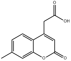 (7-METHYL-2-OXO-2H-CHROMEN-4-YL)아세트산 구조식 이미지