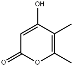 4-Hydroxy-5,6-dimethylpyran-2-one Structure