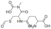 2-amino-5-[1-(carboxymethylcarbamoyl)-2-formylsulfanyl-ethyl]amino-5-oxo-pentanoic acid Structure