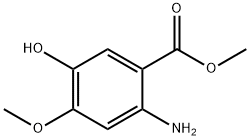 메틸2-아미노-5-하이드록시-4-메톡시벤조에이트 구조식 이미지