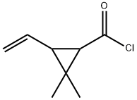 시클로프로판카르보닐클로라이드,3-에테닐-2,2-디메틸-(9CI) 구조식 이미지
