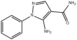 5-AMINO-1-PHENYLPYRAZOLE-4-CARBOXAMIDE Structure