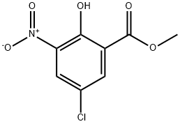 METHYL5-클로로-2-하이드록시-3-니트로벤조에이트 구조식 이미지