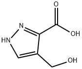 1H-Pyrazole-3-carboxylic acid, 4-(hydroxymethyl)- (9CI) Structure