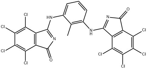 3,3'-[(2-methyl-1,3-phenylene)diimino]bis[4,5,6,7-tetrachloro-1H-isoindol-1-one]  구조식 이미지