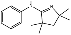 3,4-디히드로-2,2,4,4-테트라메틸-N-페닐-2H-피롤-5-아민 구조식 이미지