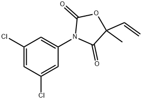 3-(3,5-다이클로로페닐)-5-에텐일-5-메틸-2,4-옥사졸리딘다이온 구조식 이미지