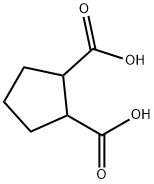 1,2-Cyclopentanedicarboxylic acid Structure