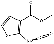 메틸2-이소시아네이토티오펜-3-카르복실레이트(SALTDATA:FREE) 구조식 이미지