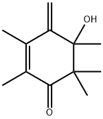 2,3,5,6,6-Pentamethyl-4-methylene-5-hydroxy-2-cyclohexene-1-one 구조식 이미지