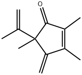 2,3,5-Trimethyl-4-methylene-5-(1-methylvinyl)-2-cyclopenten-1-one 구조식 이미지